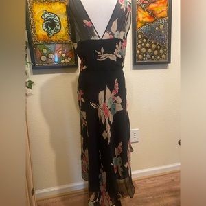 ❌️ SOLD ❌️ Anne Klein Women’s Vintage Floral Shift Drop-waist Midi Dress